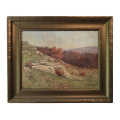 Paesaggio collinare autunnale di Mabel E. Dickinson Pond, 1911