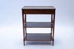 Art Deco Auxiliary Table by Designer Comté, Decapé Oak, Circa 1940