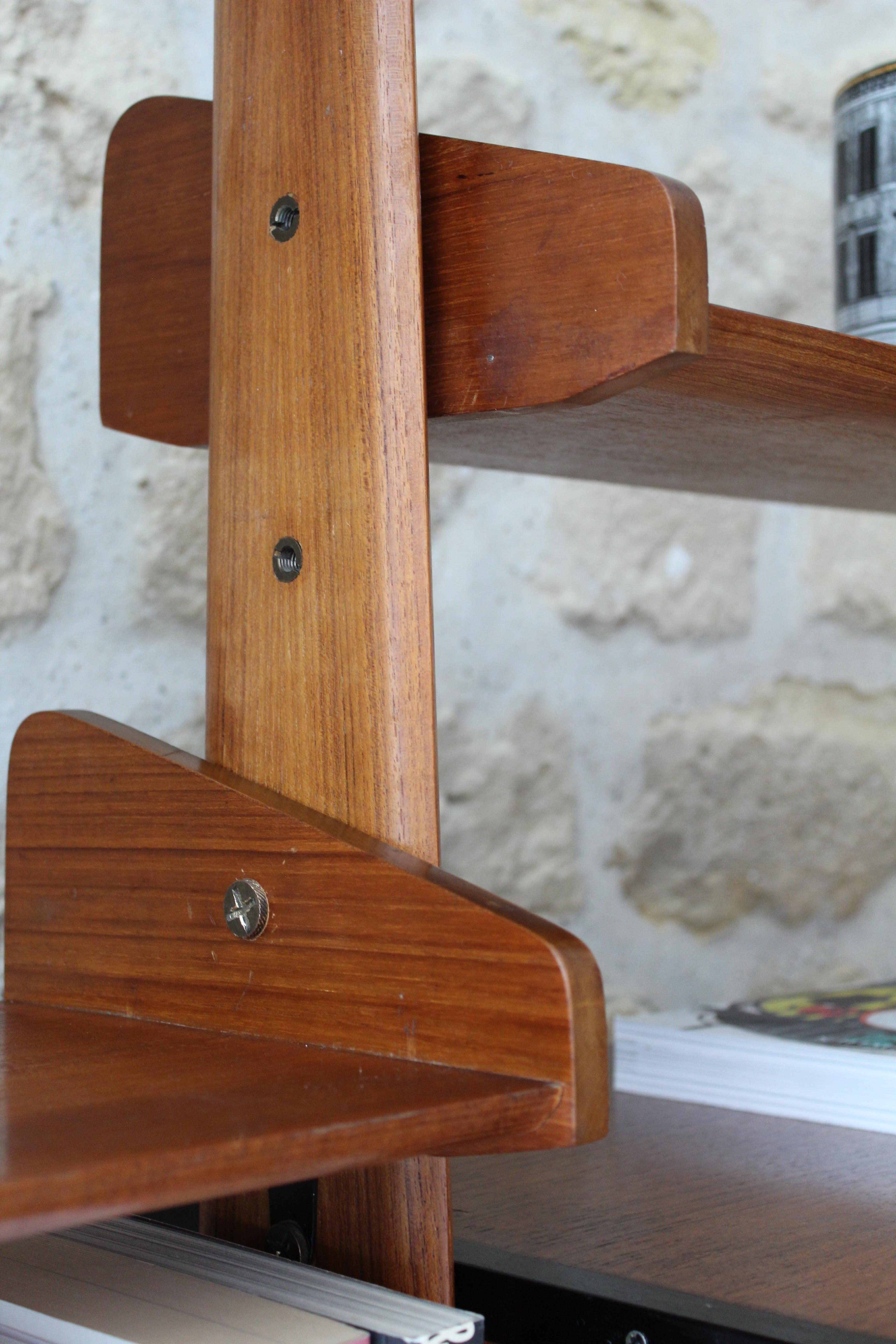Bibliothèque contemporaine Av Arredementi en teck, italienne, années 1960 2
