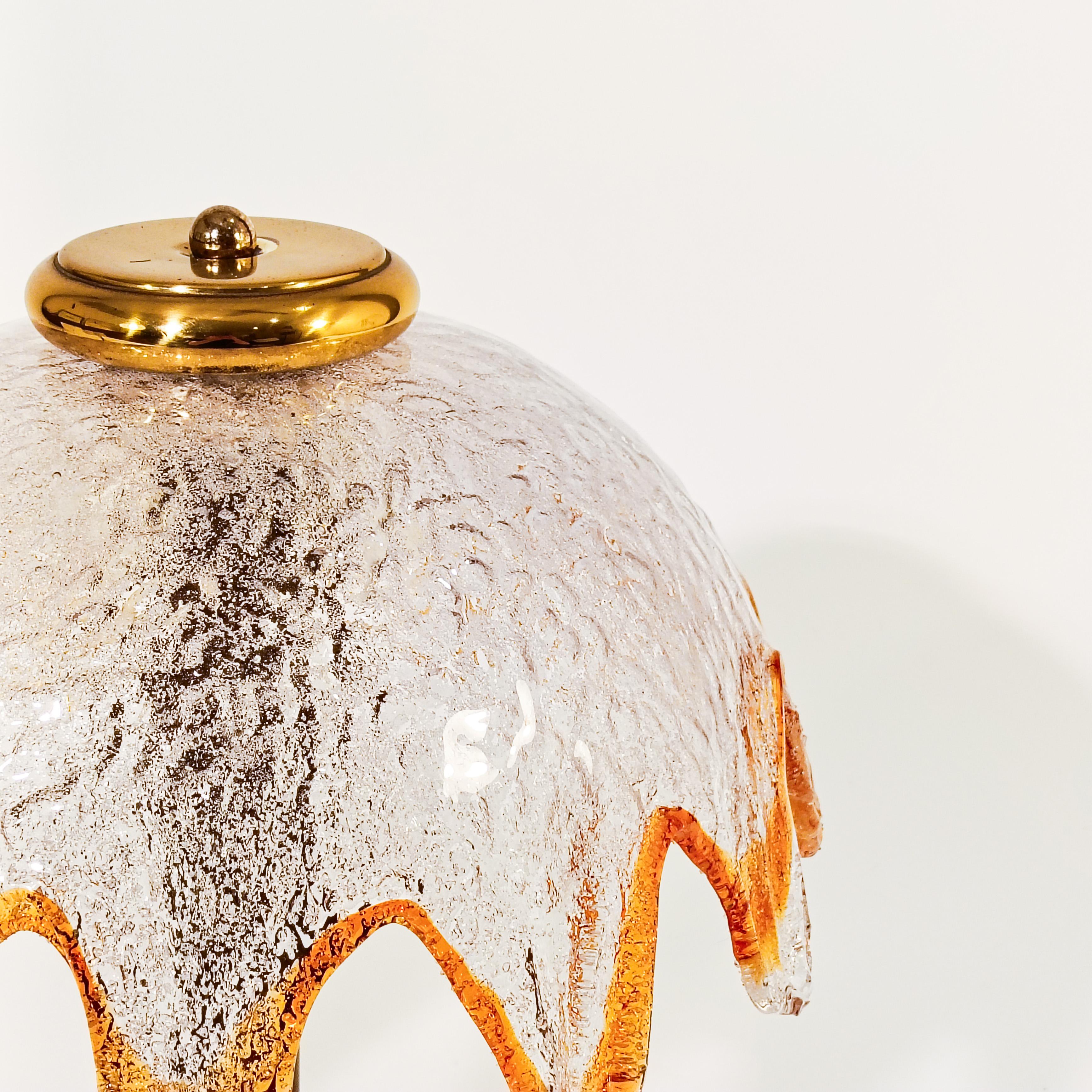 AV Mazzega. Lampe de table Murano de style Brutaliste et A Space AGE, Italie, années 1970 en vente 5