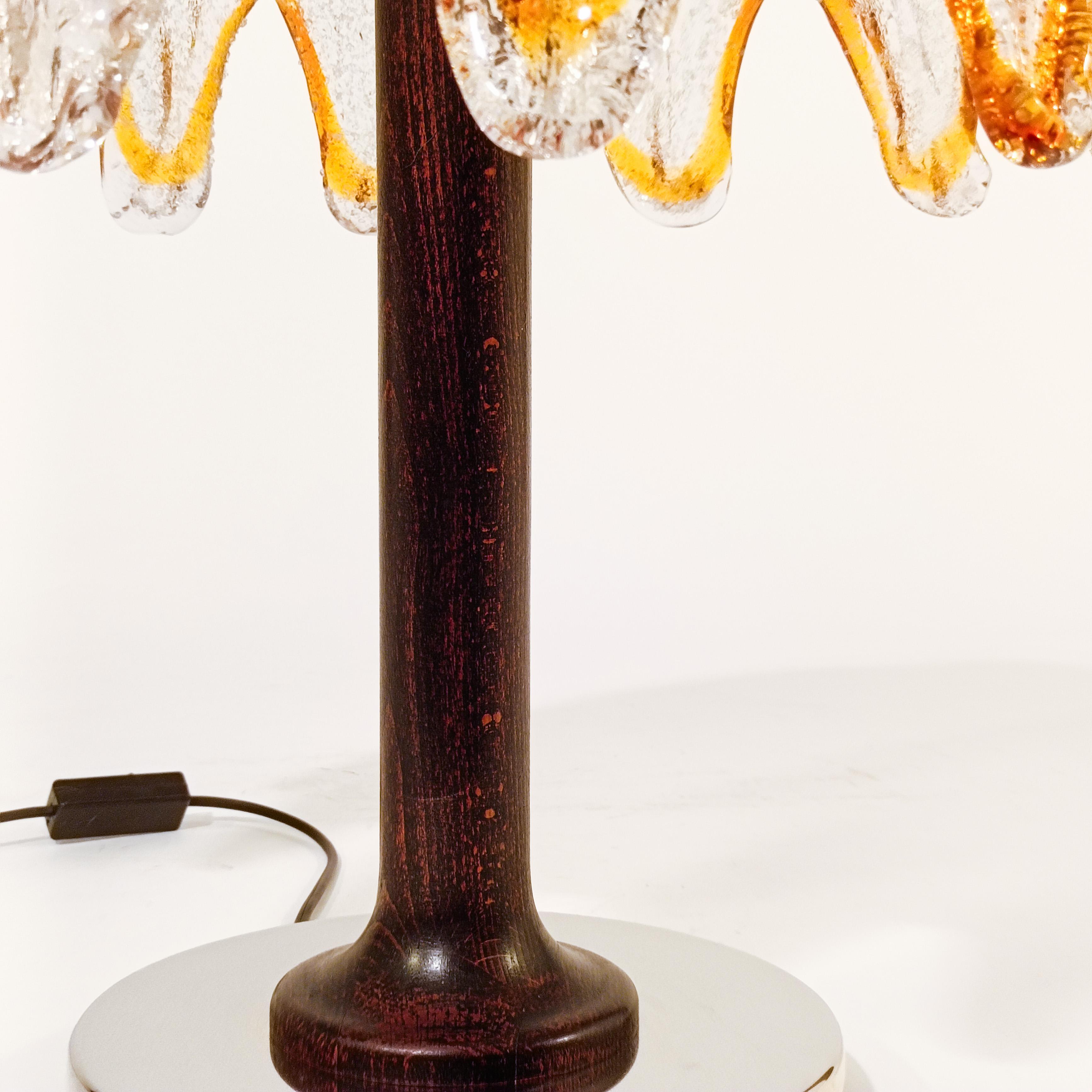 AV Mazzega. Lampe de table Murano de style Brutaliste et A Space AGE, Italie, années 1970 en vente 6
