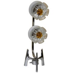 A.V. Mazzega Italian Hand Blown Glass Shade Table Lamp