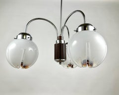 A.V Mazzega Vintage Chandelier, Italy, 1970s  Futuristic Pendant Light