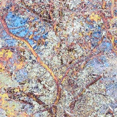 Drunken Oak: original watercolor painting on archival pigment photograph of tree