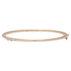 Partial-Diamant-Armreif 14K Gelbgold