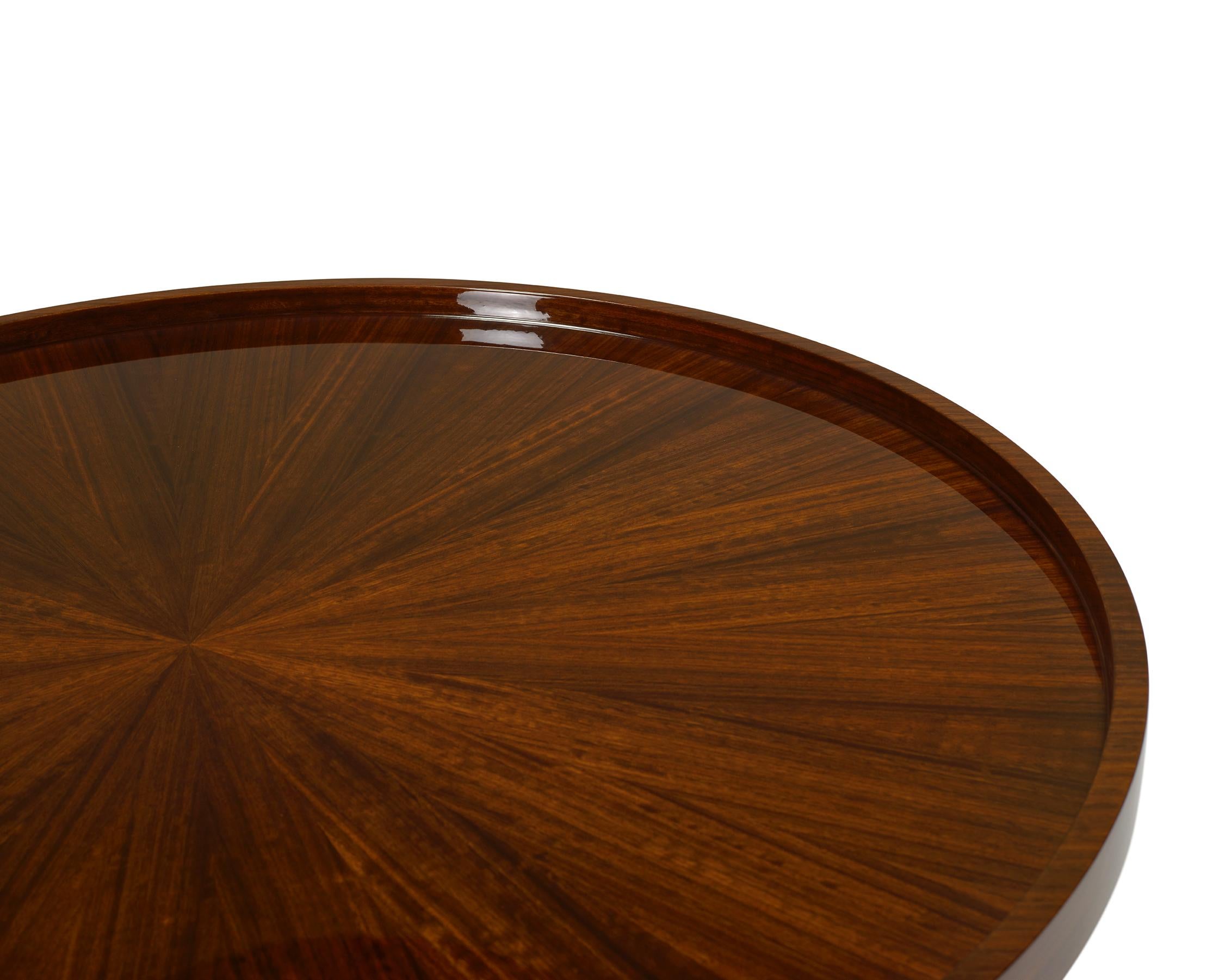 AVA Round Coffee Table Iron Base For Sale at 1stDibs