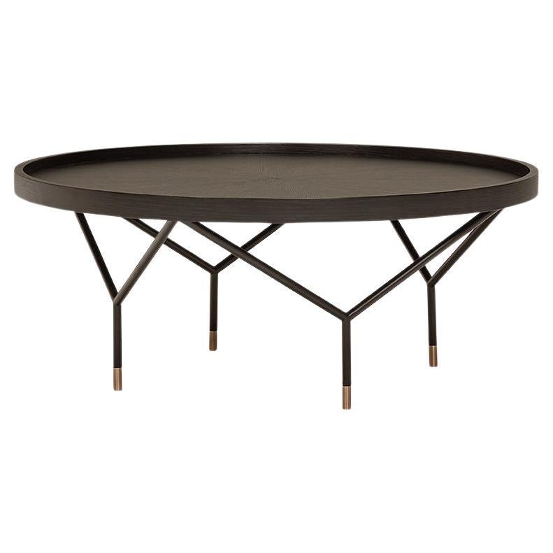 AVA Round Coffee Table Iron Base For Sale
