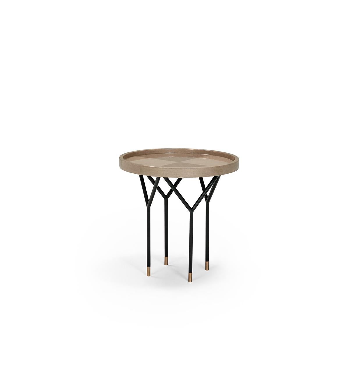 Contemporary AVA Round Side Table For Sale