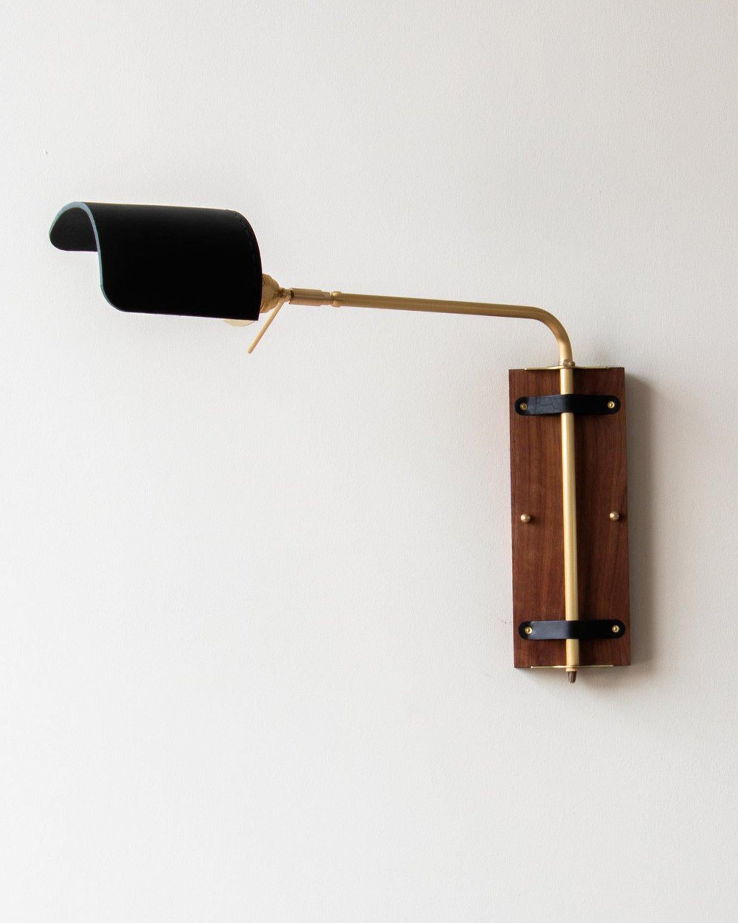 leather sconce