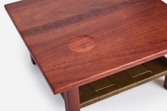 Available Now! Kirby Coffee Table - Red Gum + Olive Green