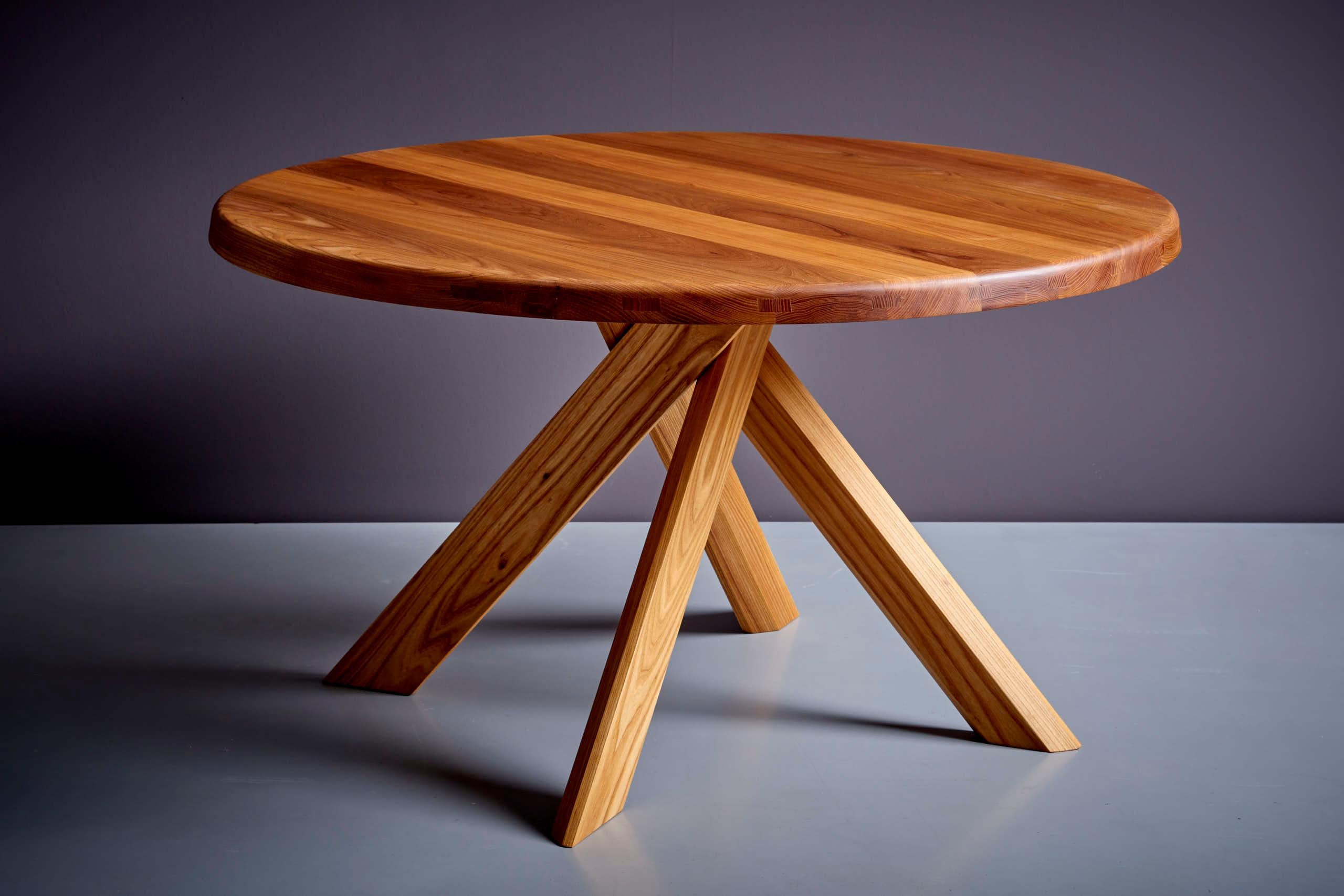 Available now! T21B T21 Dining Table by Pierre Chapo, France, 2023 For Sale 4