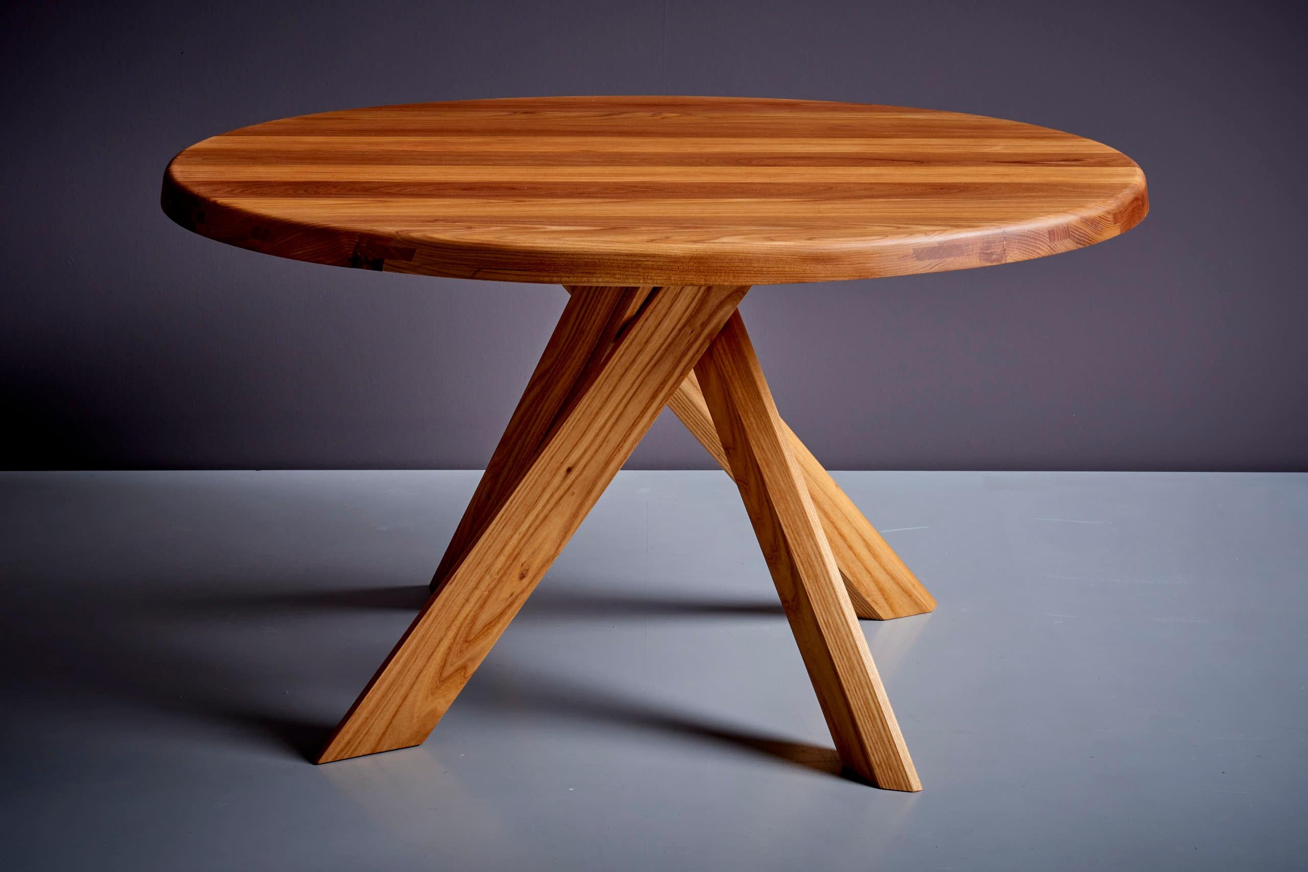 Contemporary Available now! T21B T21 Dining Table by Pierre Chapo, France, 2023 For Sale