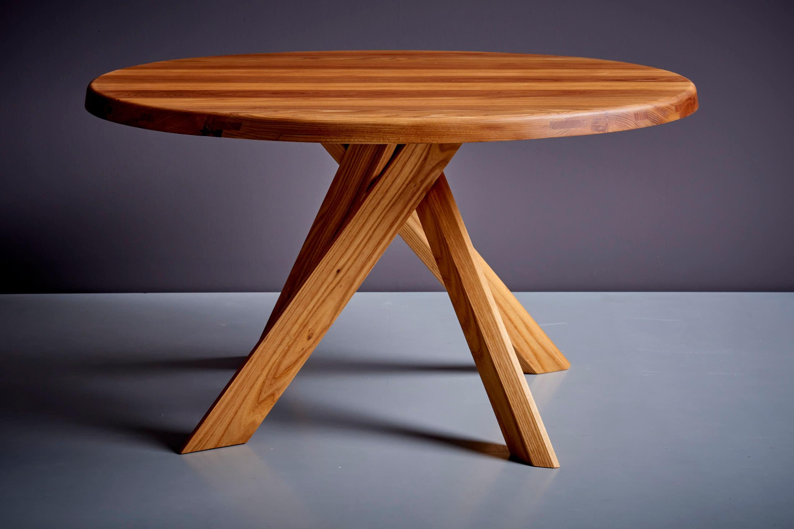 Available now! T21B T21 Dining Table by Pierre Chapo, France, 2023 For Sale 1