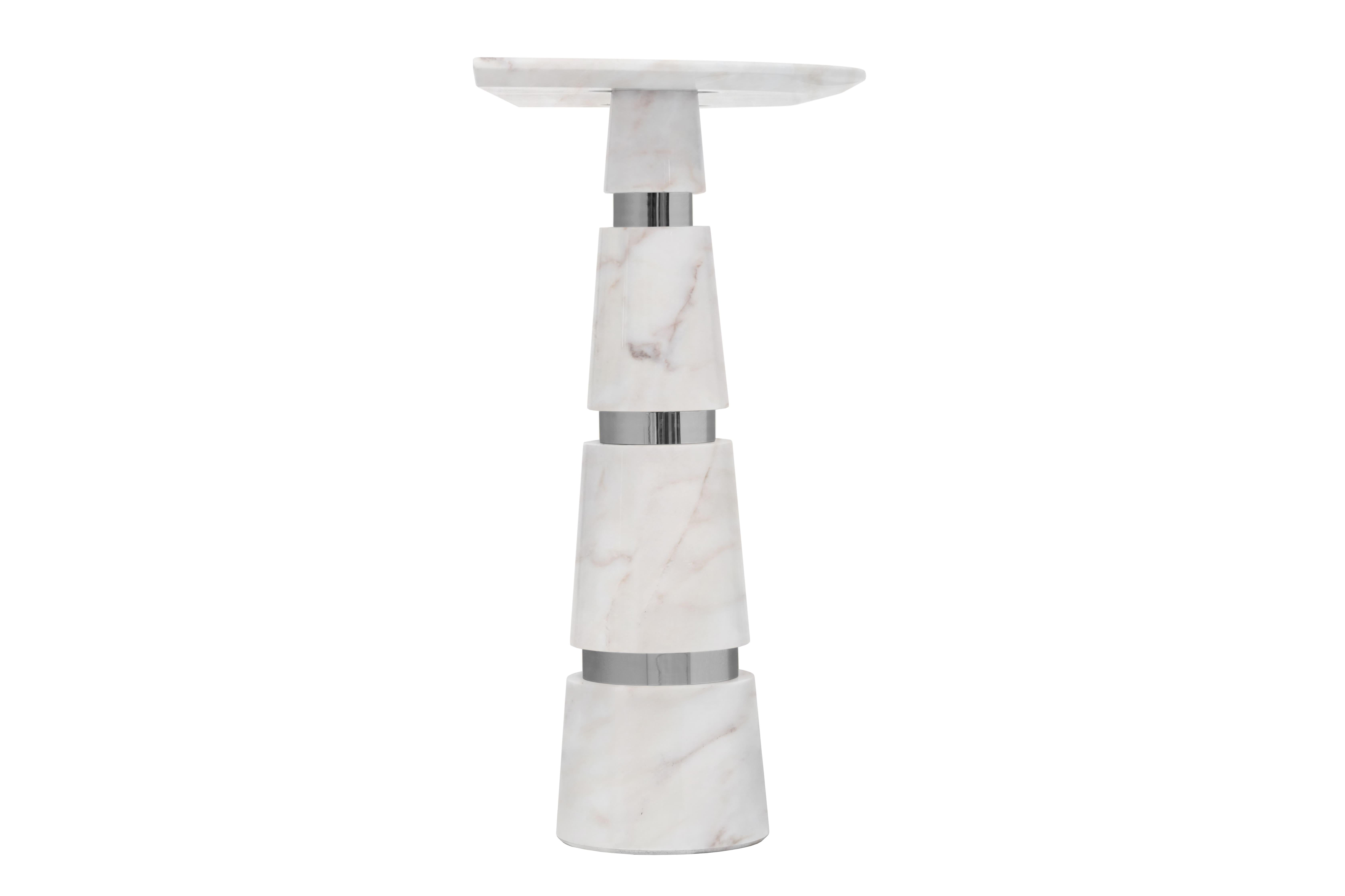 Portuguese Avalanche Estremoz Marble Console For Sale
