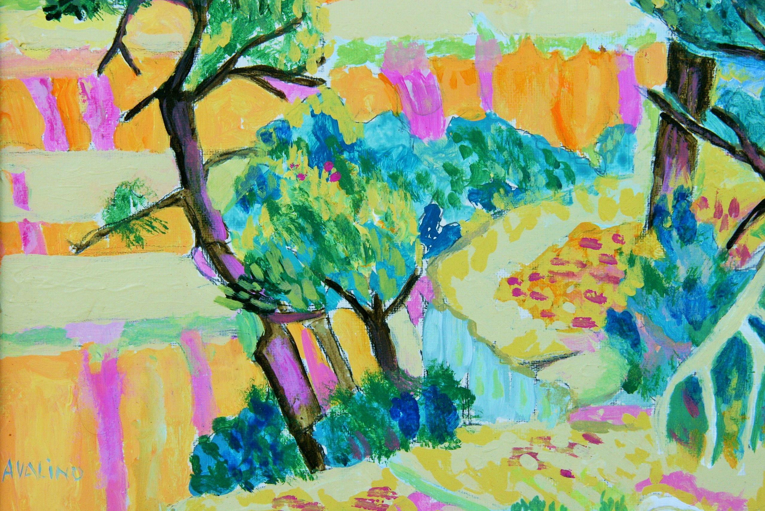 American Impressionist Grand Canyon Vista Landscape 1980 For Sale 2