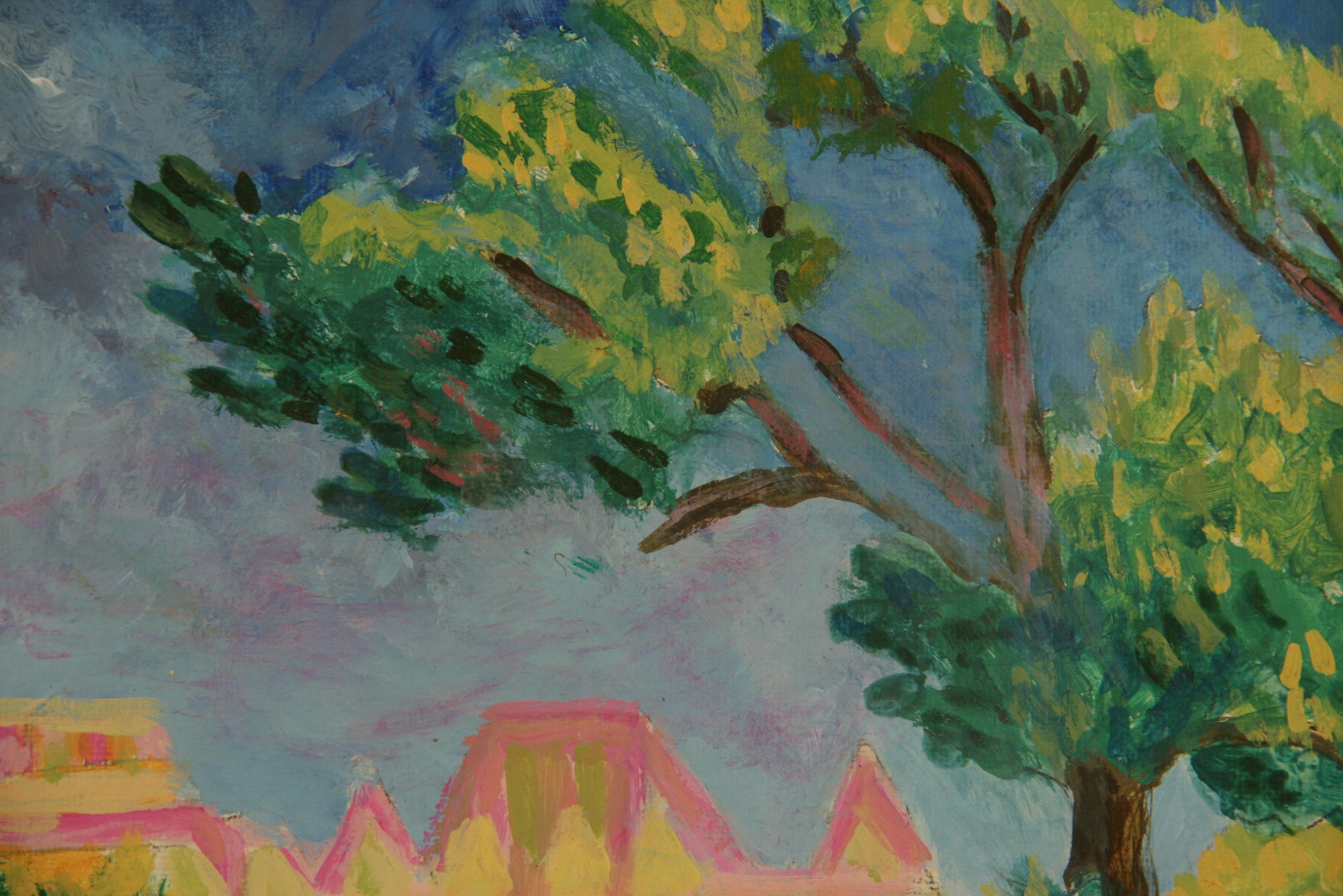 Paysage impressionniste américain Grand Canyon Vista Landscape 1980 en vente 4