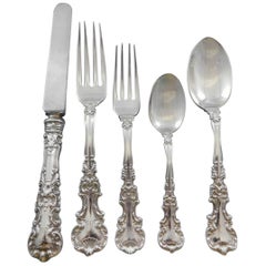 Vintage Avalon by International Sterling Silver Flatware Set for 6 Service 30 Pcs Dinner