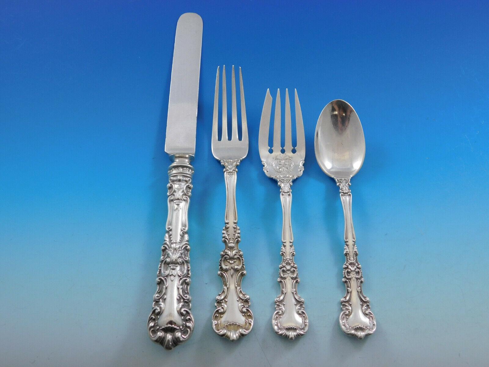Avalon by International Sterling Silver Flatware Set for 8 Service, 67 Pieces In Excellent Condition In Big Bend, WI