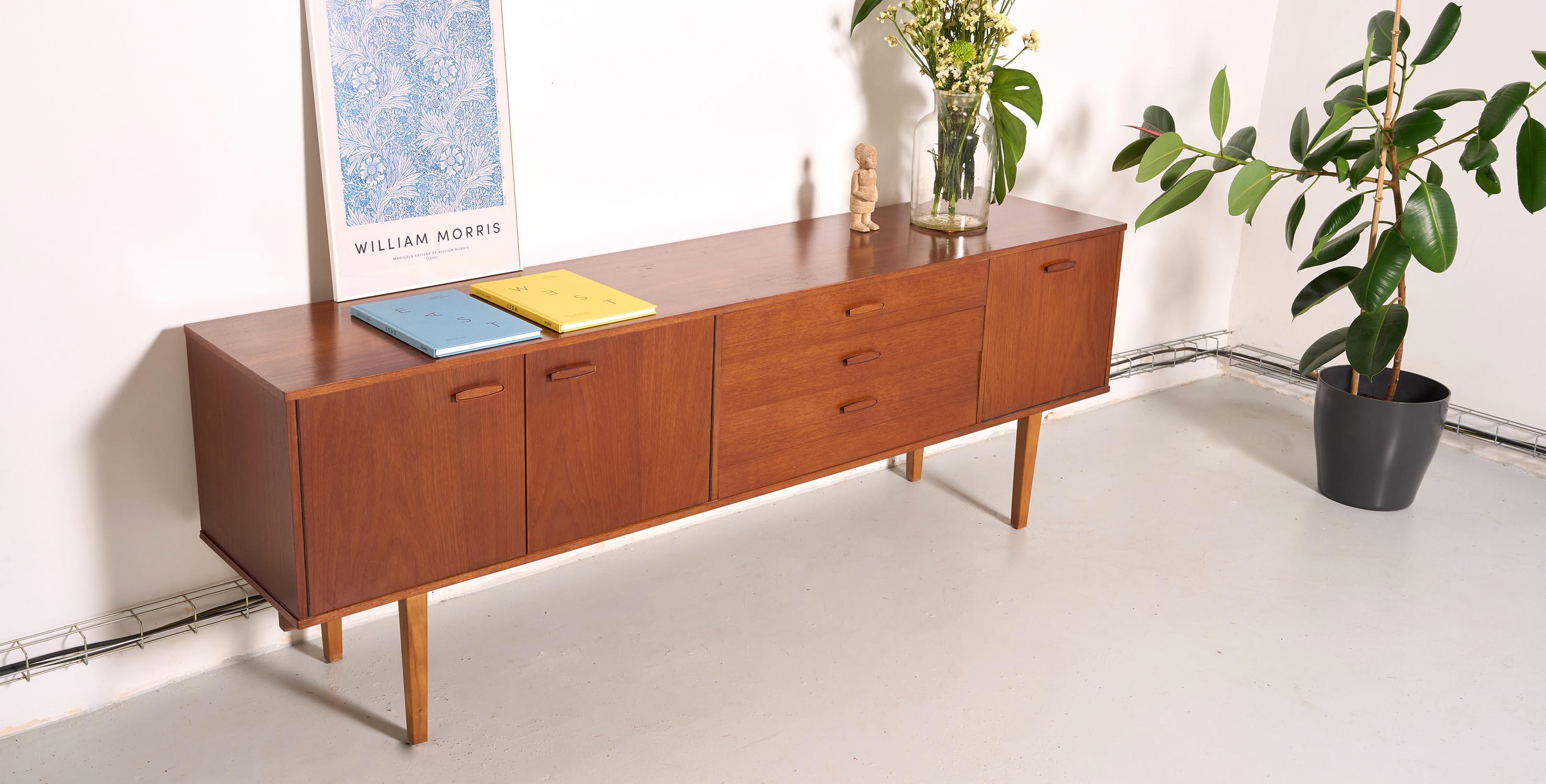 Scandinavian Modern Avalon Yatton vintage sideboard, L203cm