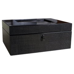 "Humidor en fibre de carbone brillant "Avana Carbon