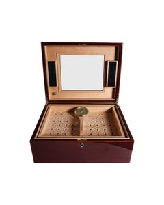 Humidificador "Avana Rossa" de Roble Rojo Brillante