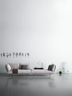 Avant-Après Large Sofa in Vip A8 Upholstery with Metal Grey by Sergio Bicego