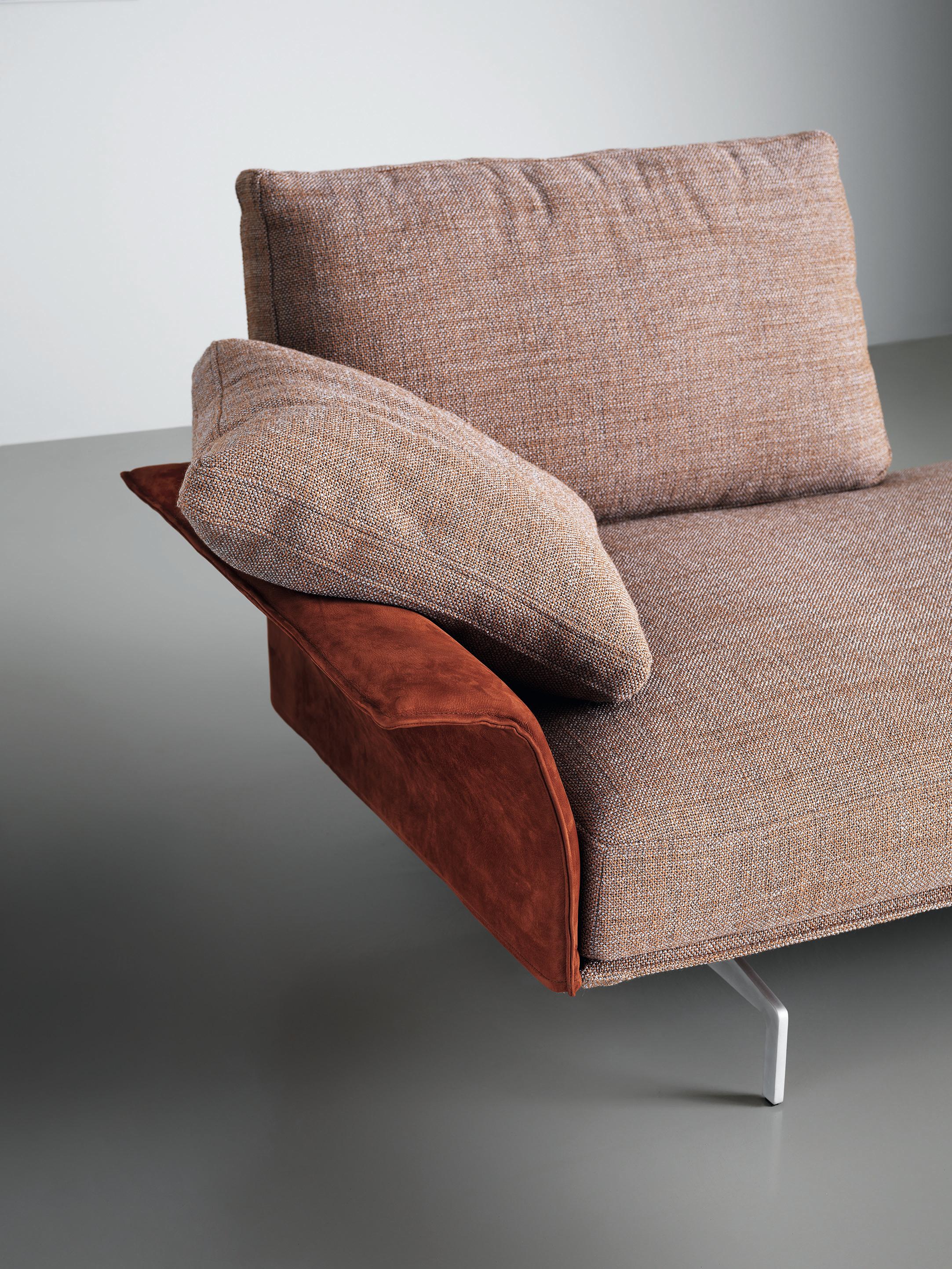 XXIe siècle et contemporain Canapé Avant-Après Medium en Vip A3 Upholstery avec Metal Grey by Sergio Bicego en vente
