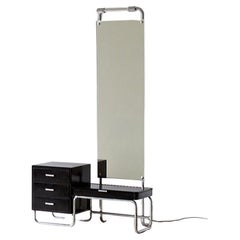 Avantgarde Bauhaus-Schminkspiegelschrank aus Stahlrohr, Ba Hynek Gottwald