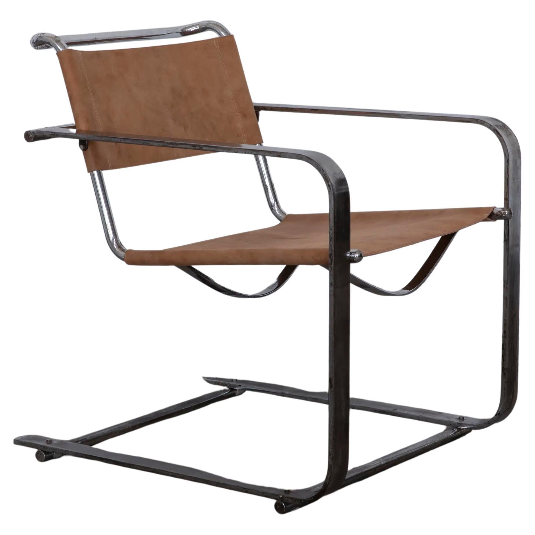 Avant-Garde Cantilever Armchair by SAB, Prague – Design by Josef Havlíček For Sale