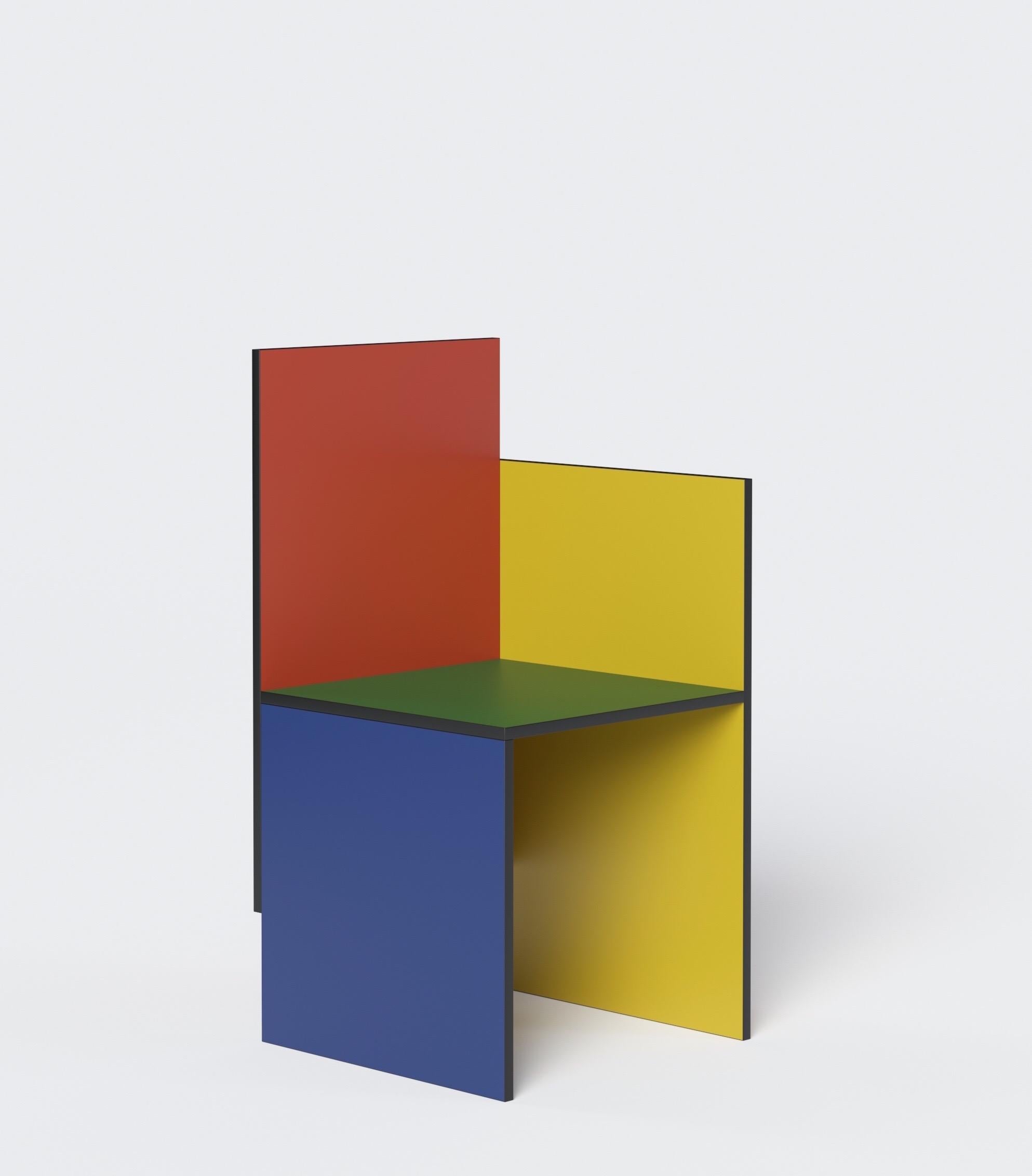 Stuhl 'Avant Garde', Bauhaus-Stil 'Zwei Arme' Farbe Ihrer Wahl (Italienisch) im Angebot