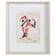 Avant Garde Gouache Drawing, circa 1930