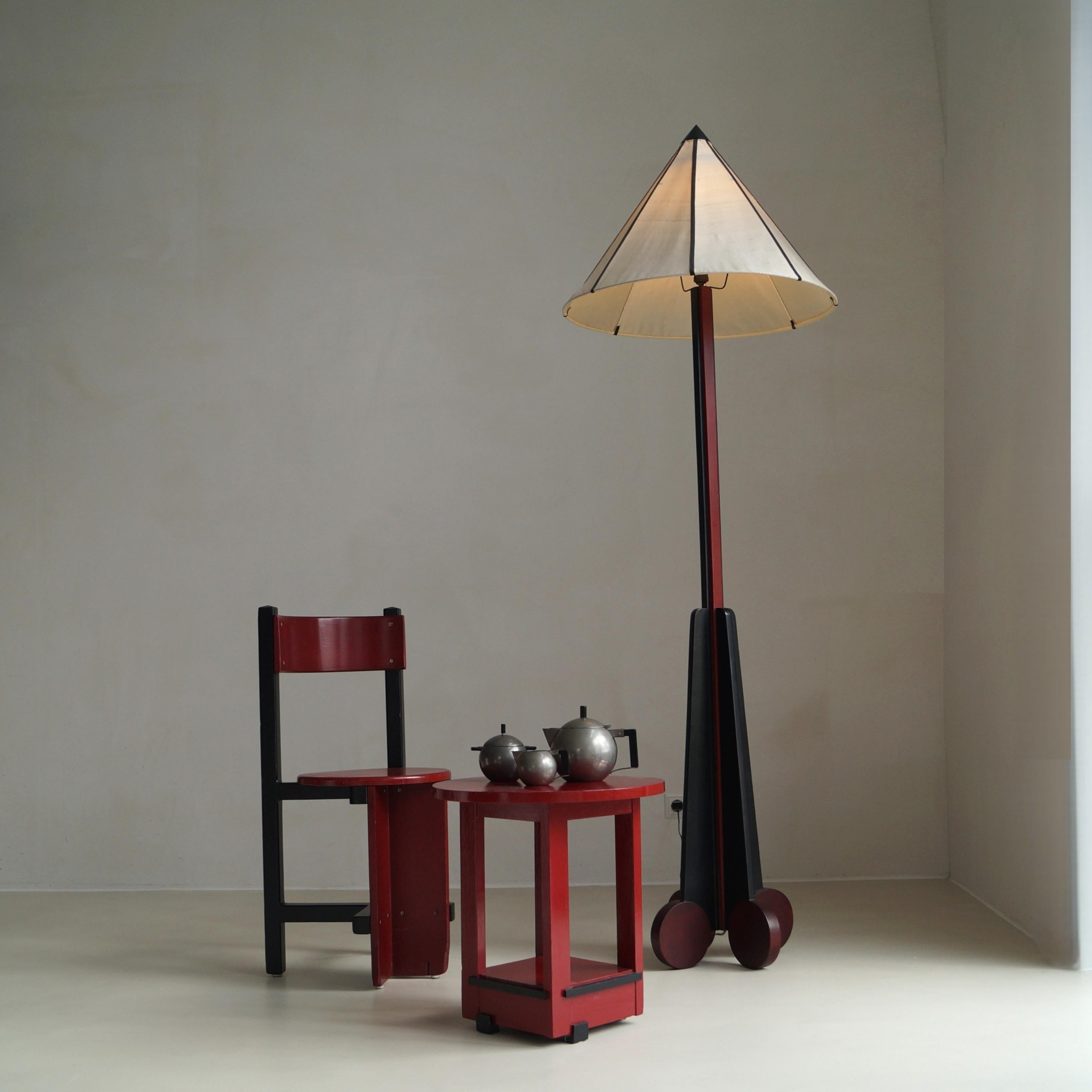 Early 20th Century Avant-garde modernist tea service by C v.d. Hoef for GERO, 1920s For Sale