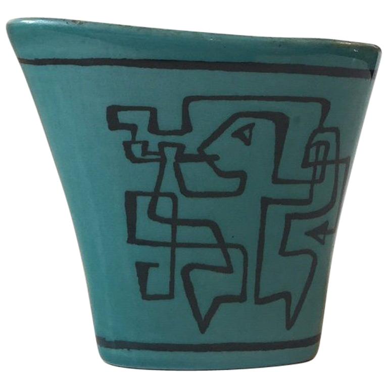 Avant-Garde Pottery Vase 'Fantasia' by Gunnar Nylund for Nymølle, Denmark, 1964