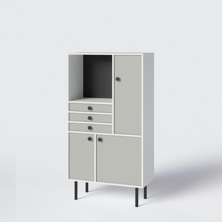 'Avant Garde' Storage Cabinet (Low), Bauhaus Style, Color of Your Choice In New Condition For Sale In Paris, FR