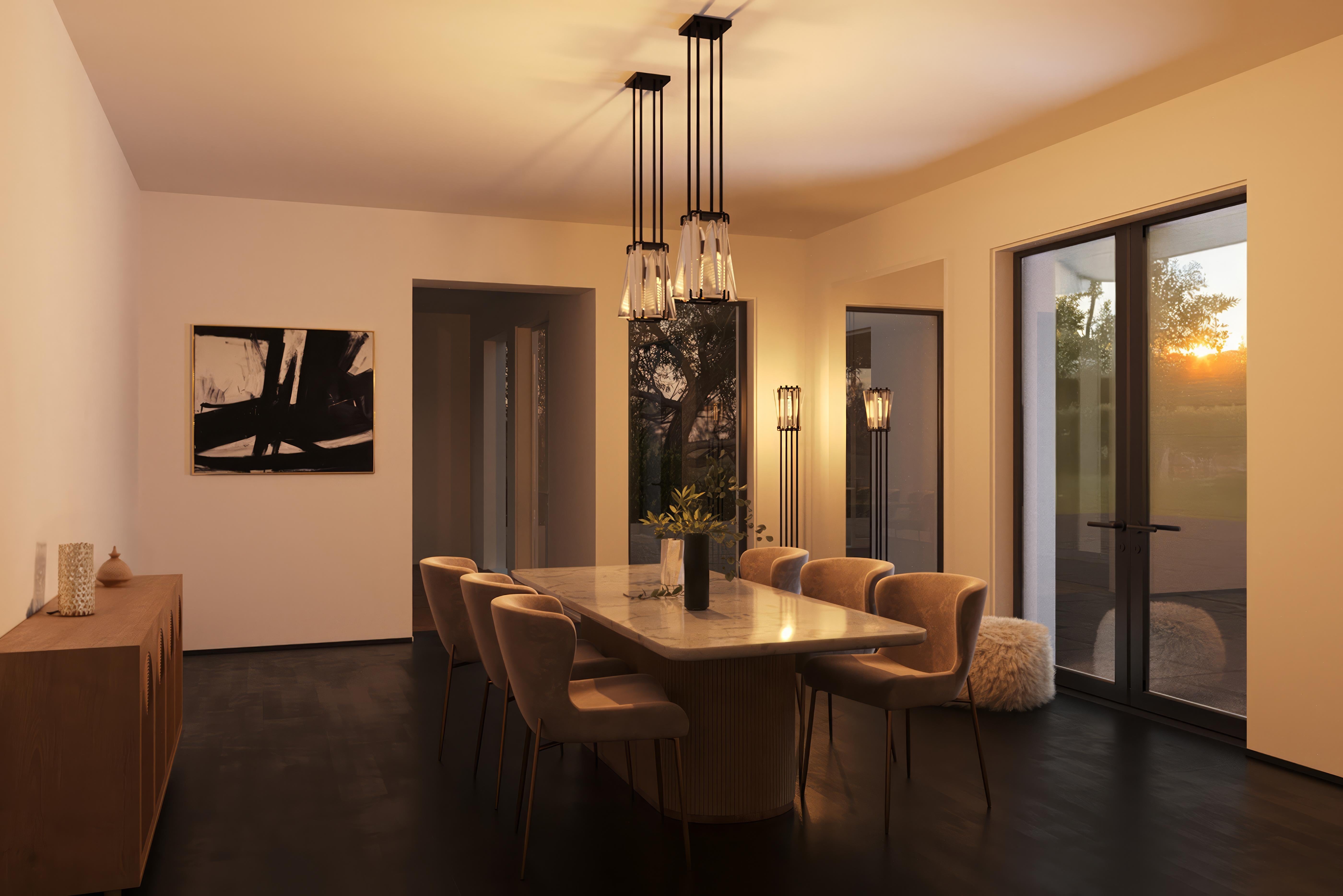 Moulage AVANT Lampadaire en verre en vente