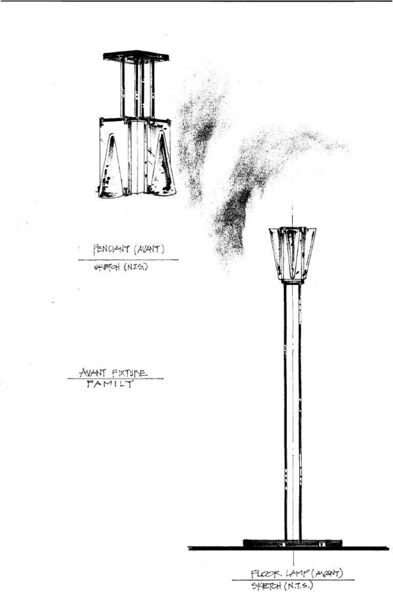 AVANT Lampadaire en verre Neuf - En vente à Los Angeles, CA