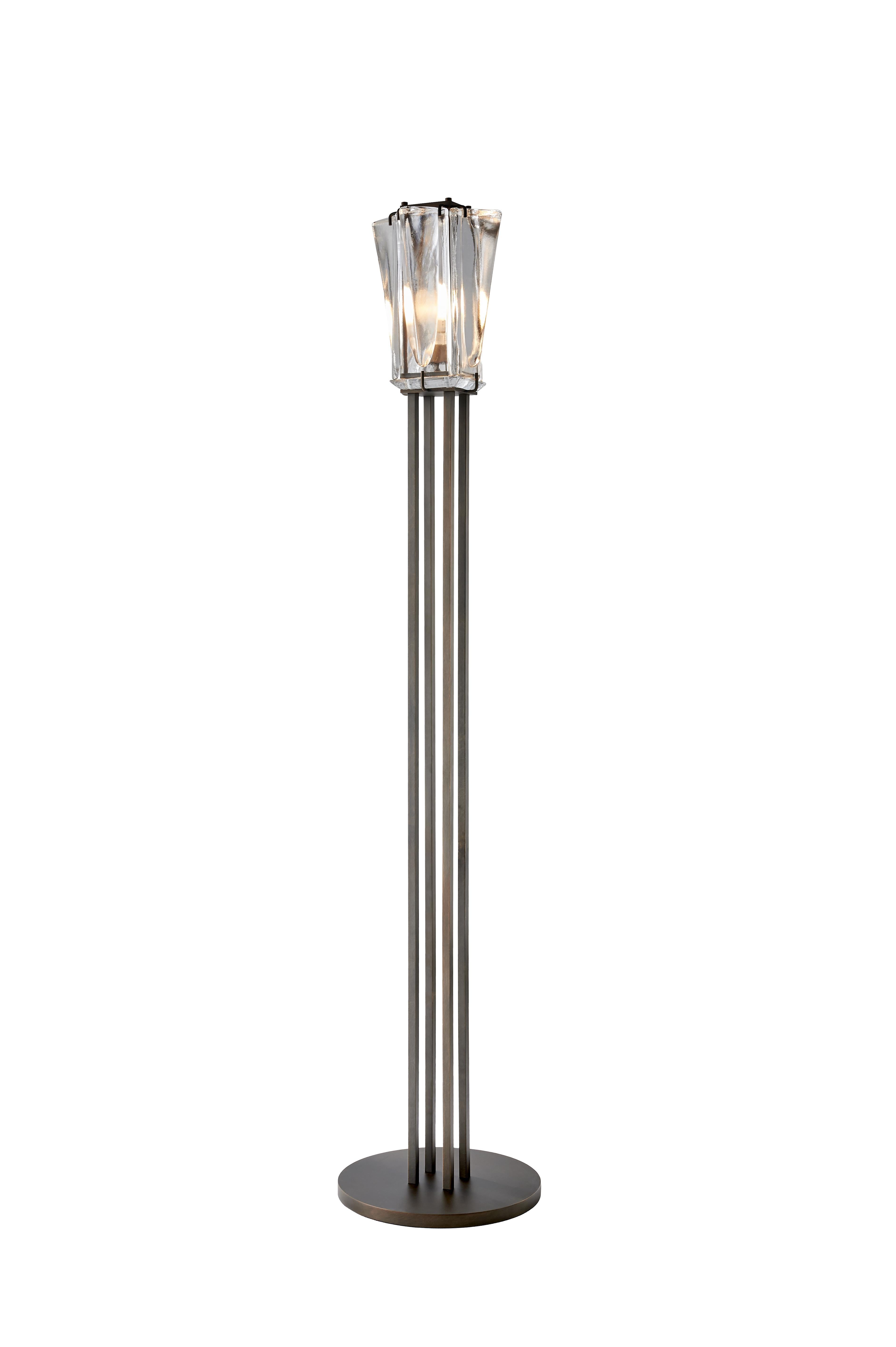 Verre AVANT Lampadaire en verre en vente