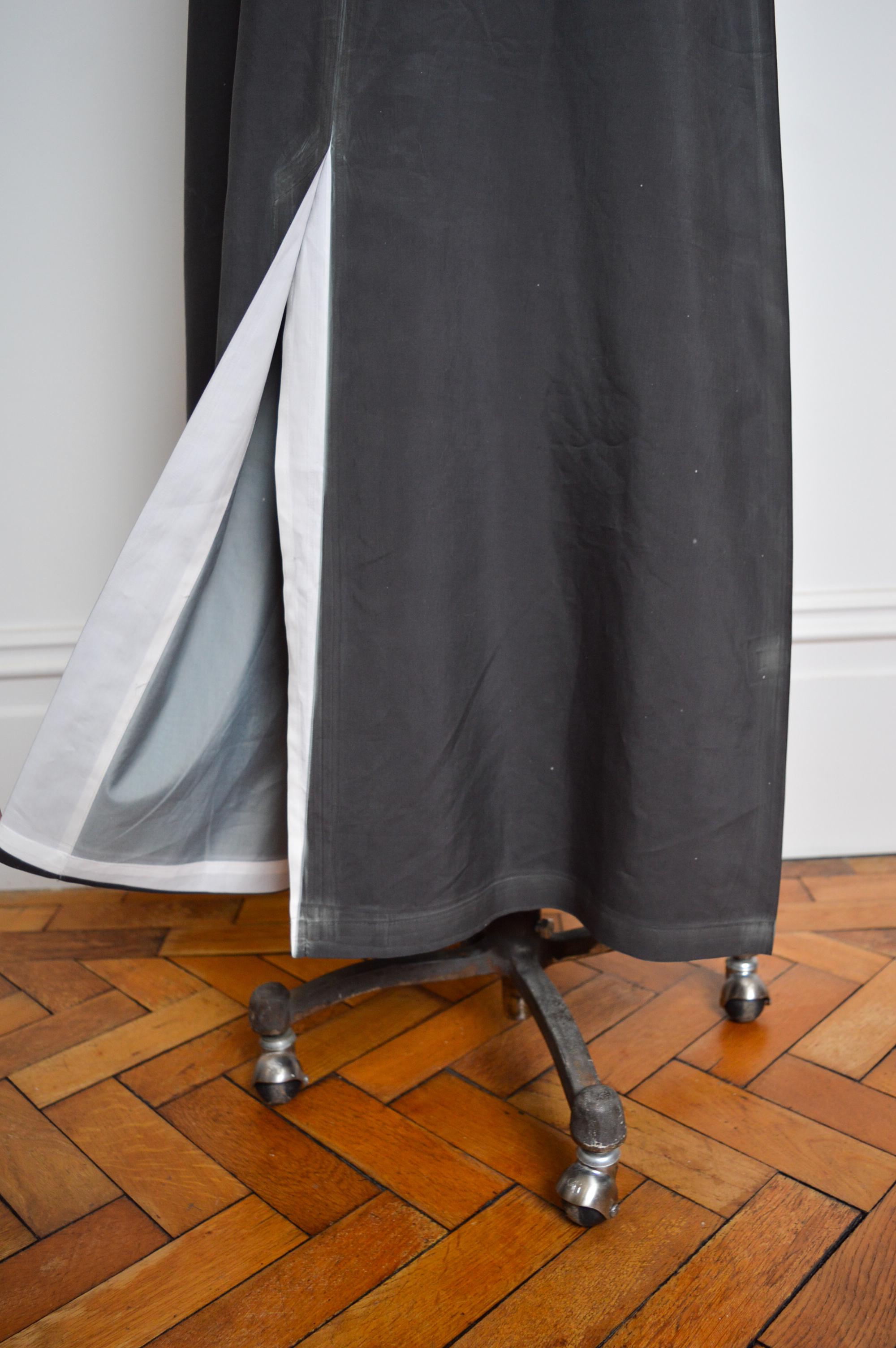 Avant Guard Christoph Broich Antwerp School X-ray Technical fabric maxi Skirt For Sale 14