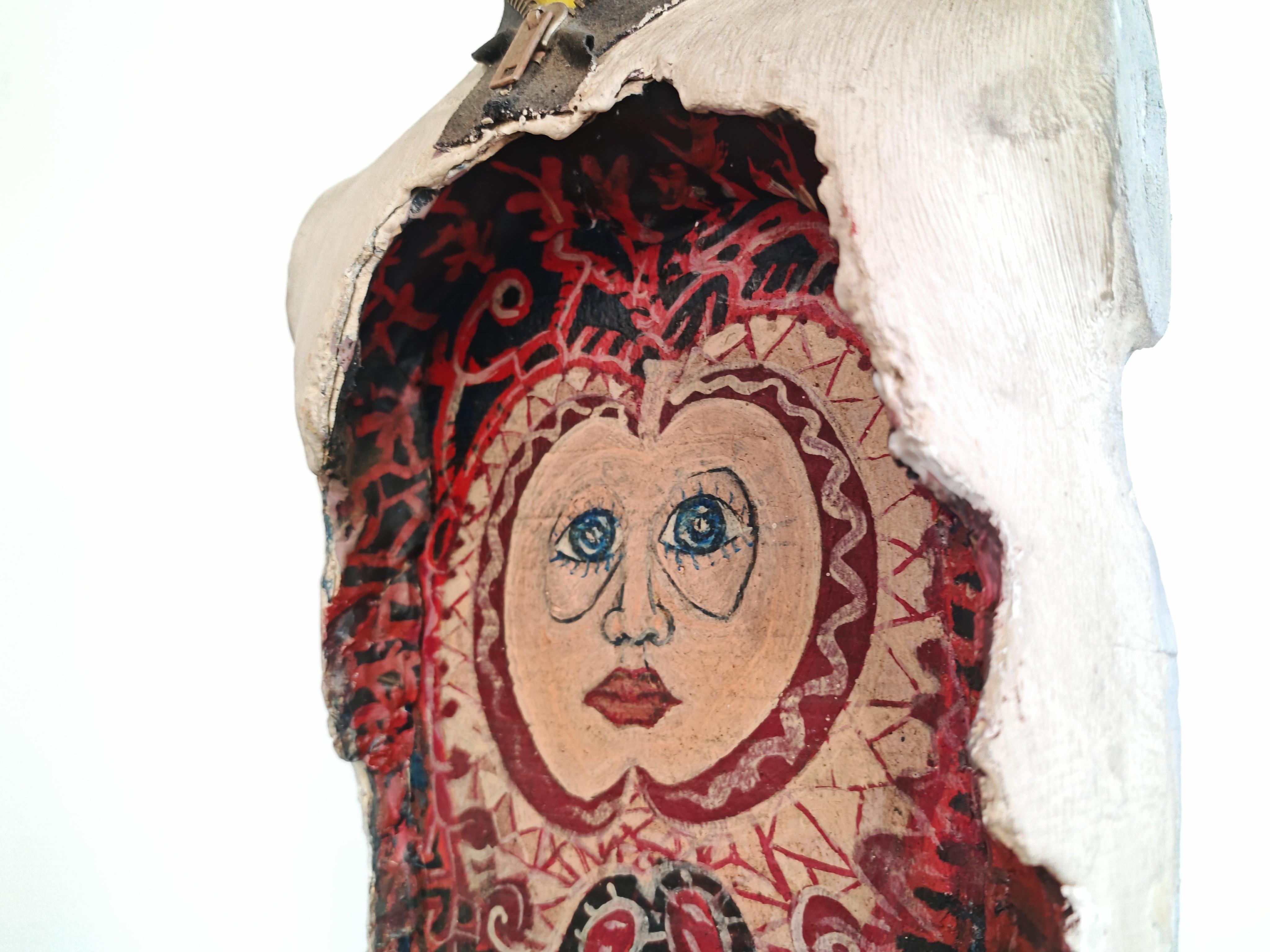 Avantgarde Sculpture, hand-painted, signed - Jankov, 1983 in vendita 4