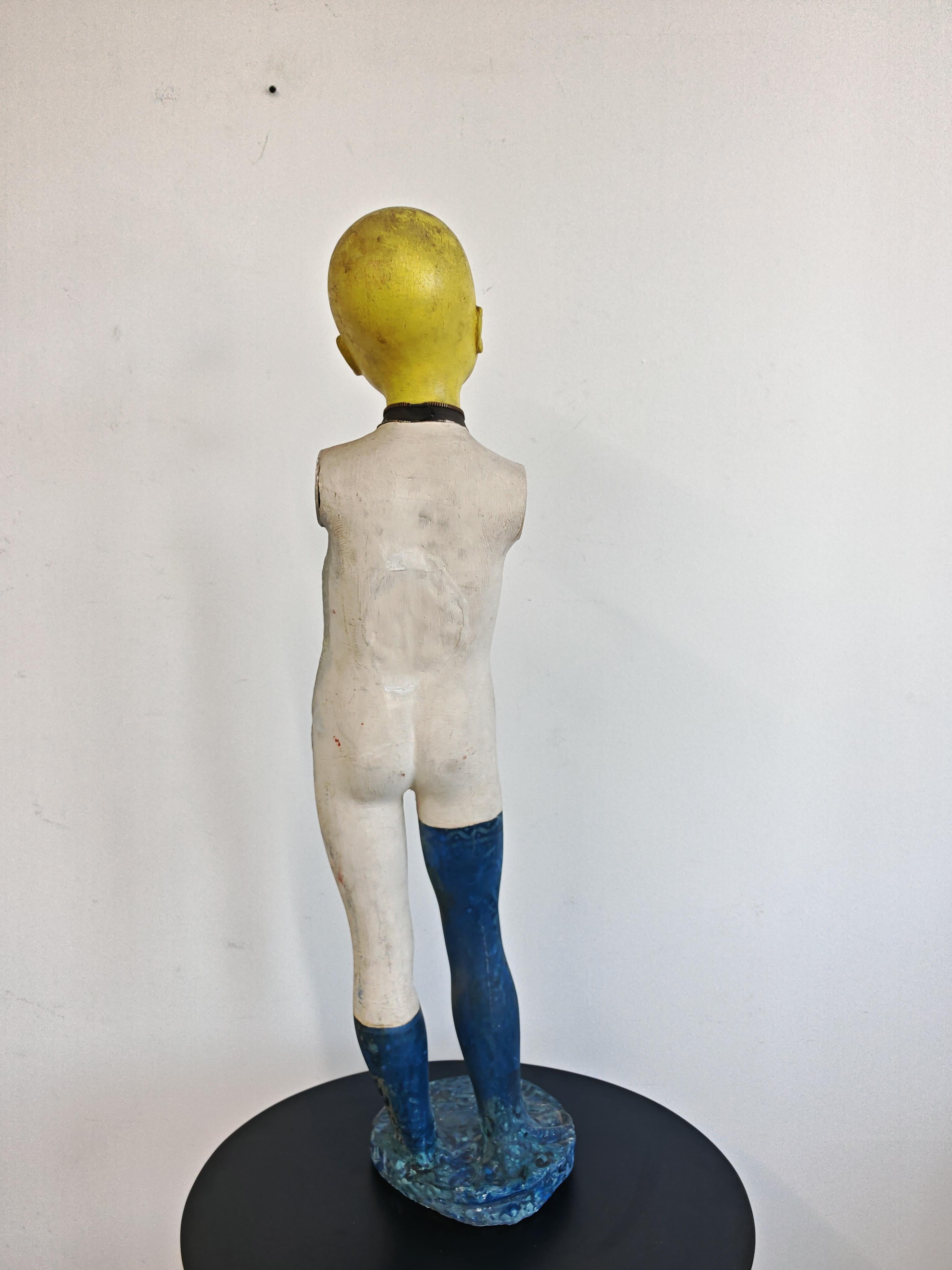 Avantgarde Sculpture, hand-painted, signed - Jankov, 1983 In condizioni buone in vendita a Beograd, RS