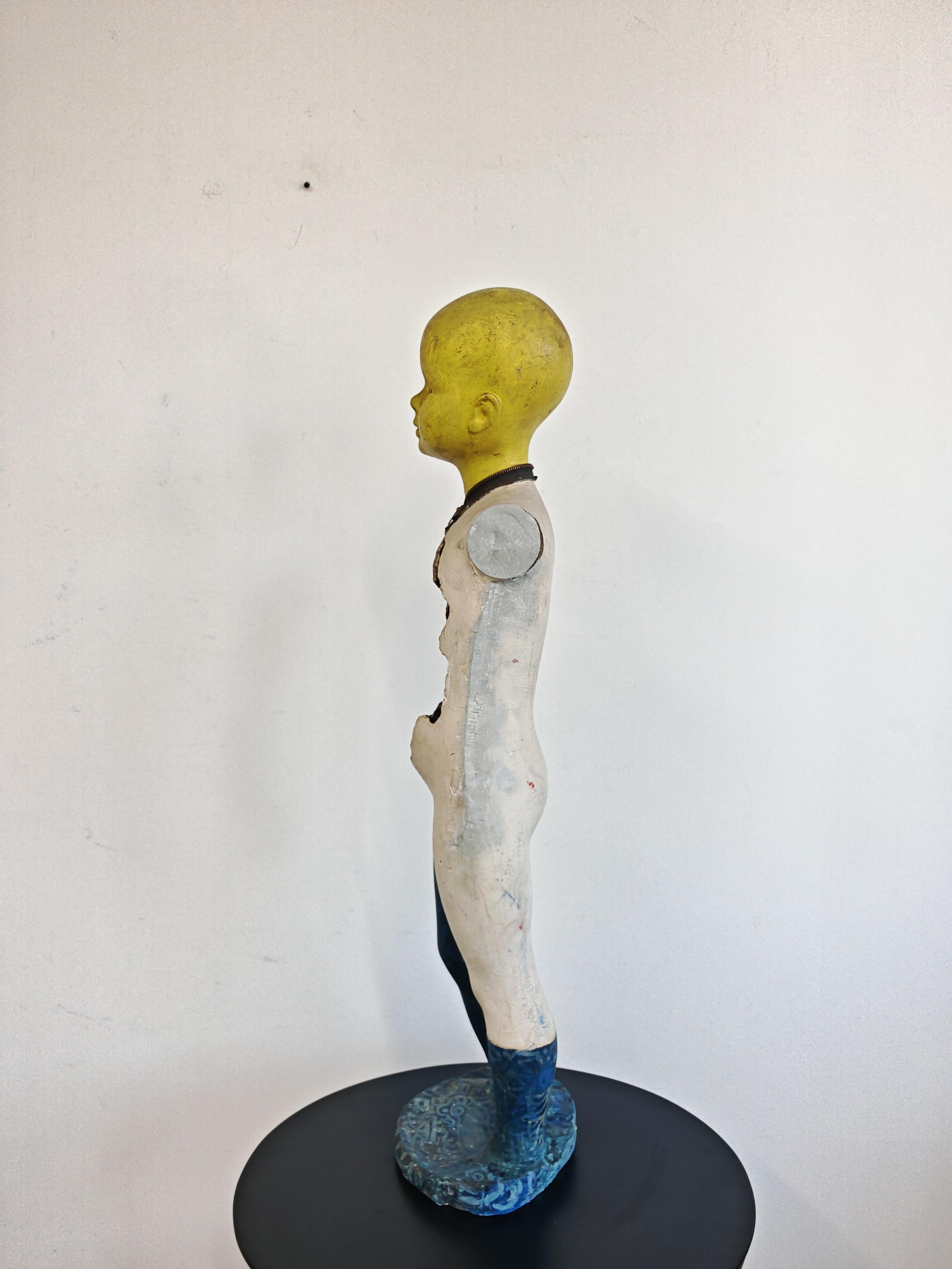 Intonaco Avantgarde Sculpture, hand-painted, signed - Jankov, 1983 in vendita