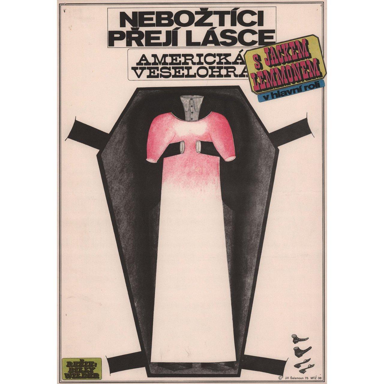 Original 1975 Czech A3 poster by Jiri Salamoun for. Very good-fine condition, folded. Many original posters were issued folded or were subsequently folded. Please note: the size is stated in inches and the actual size can vary by an inch or