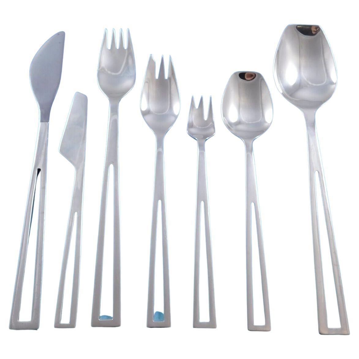 Avanti by Celsa Mexico Sterling Silber Besteck Set 8 Service Modern 59 Pieces im Angebot