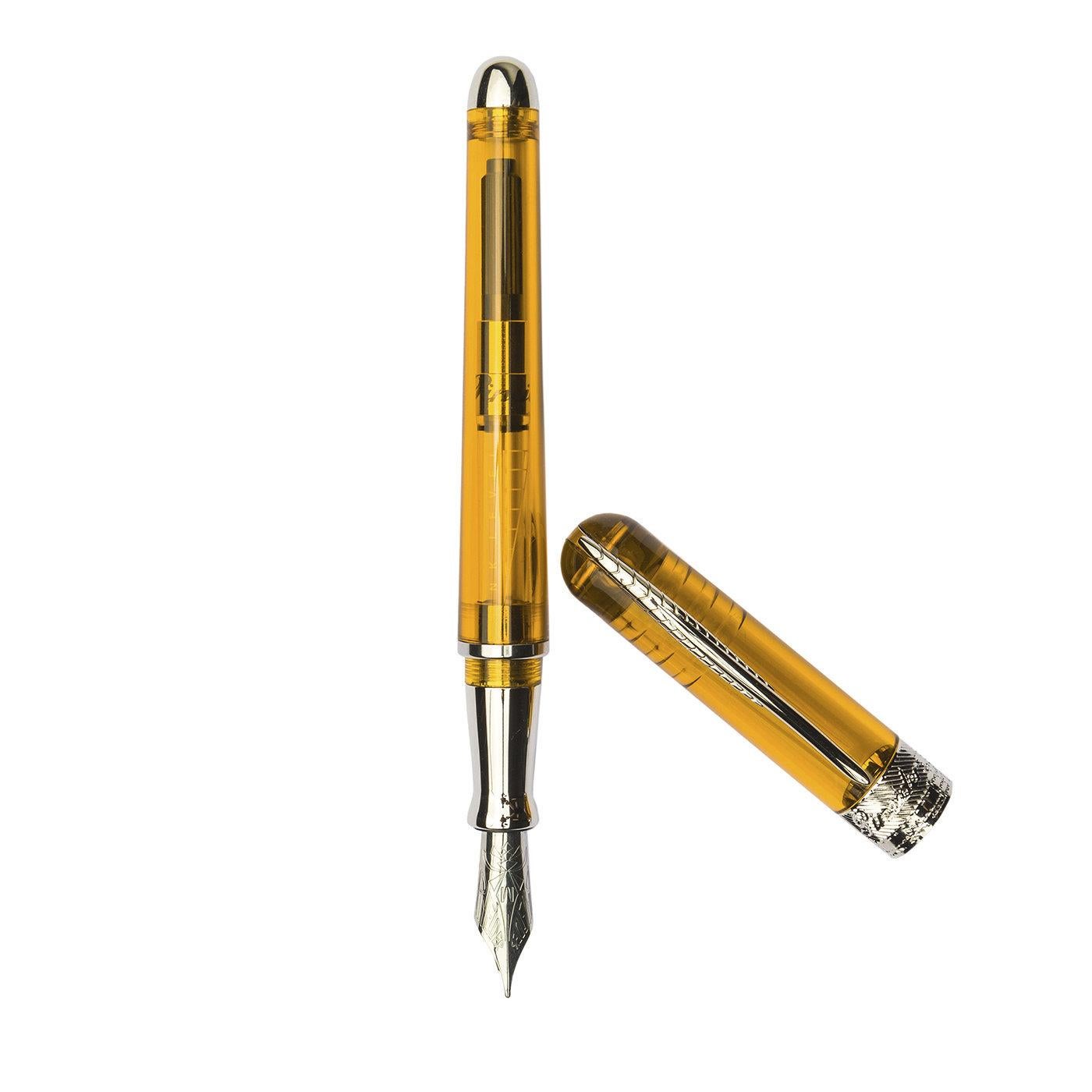Resin Avatar UR Demo Amber Fountain Pen For Sale