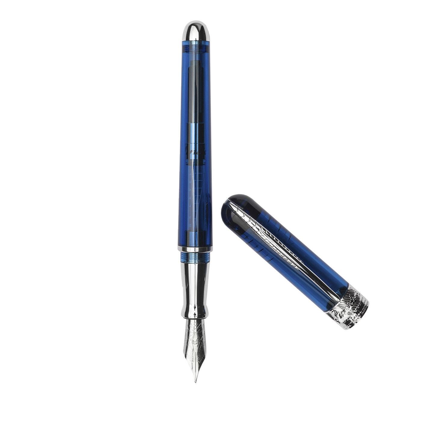 Resin Avatar UR Demo Blue Fountain Pen For Sale