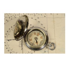 WWI UK Avation Brass Pocket Compass Raf Officers Antique Scientific Instrument