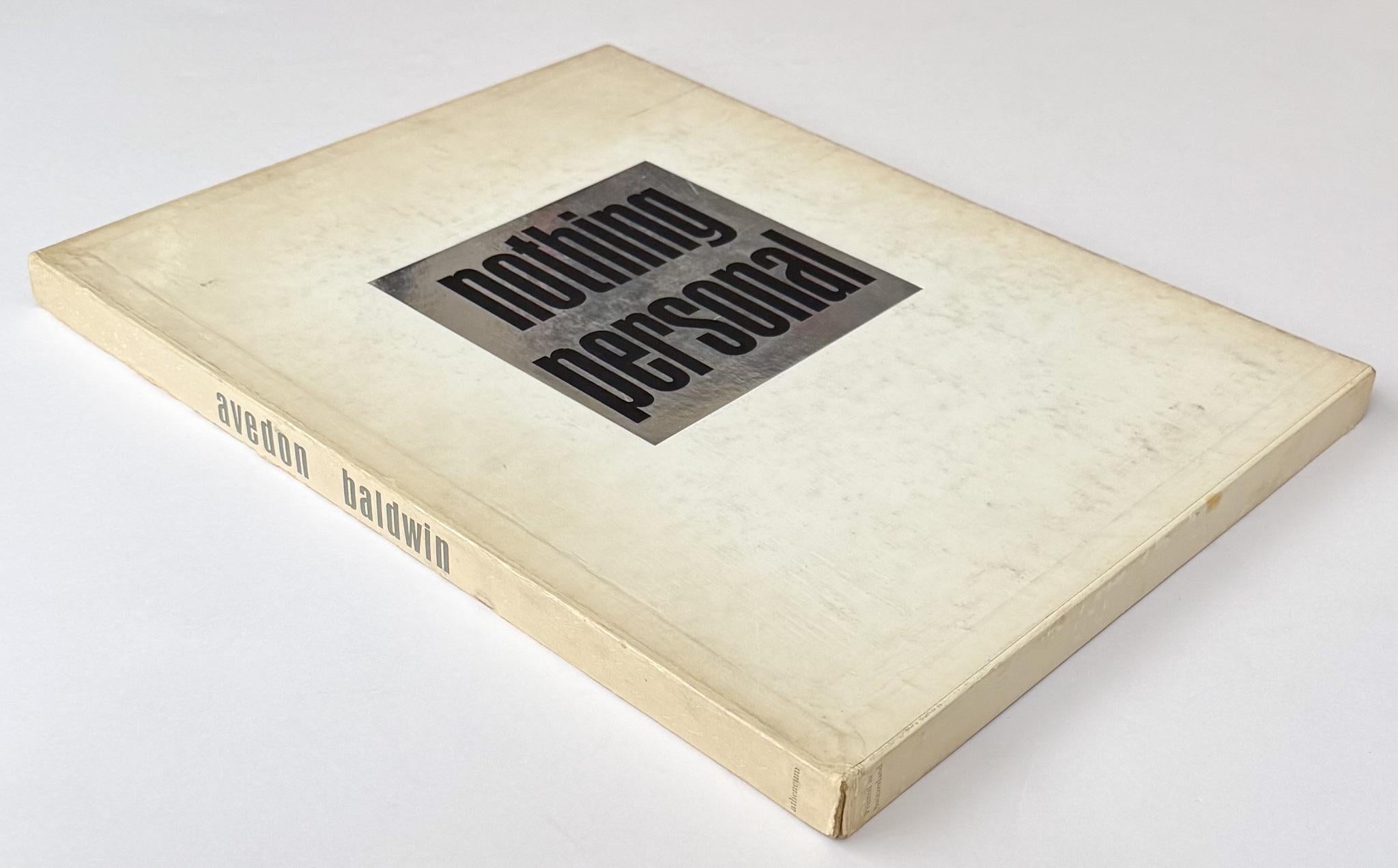 Avedon/Baldwin: Nothing Personal (Signed by Richard Avedon) For Sale 11