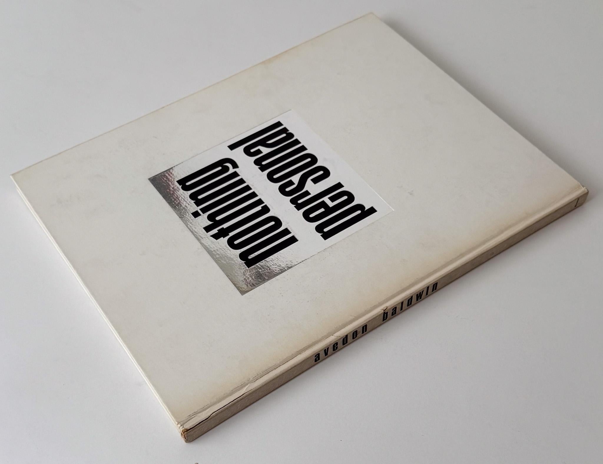 Modern Avedon/Baldwin: Nothing Personal (Signed by Richard Avedon) For Sale