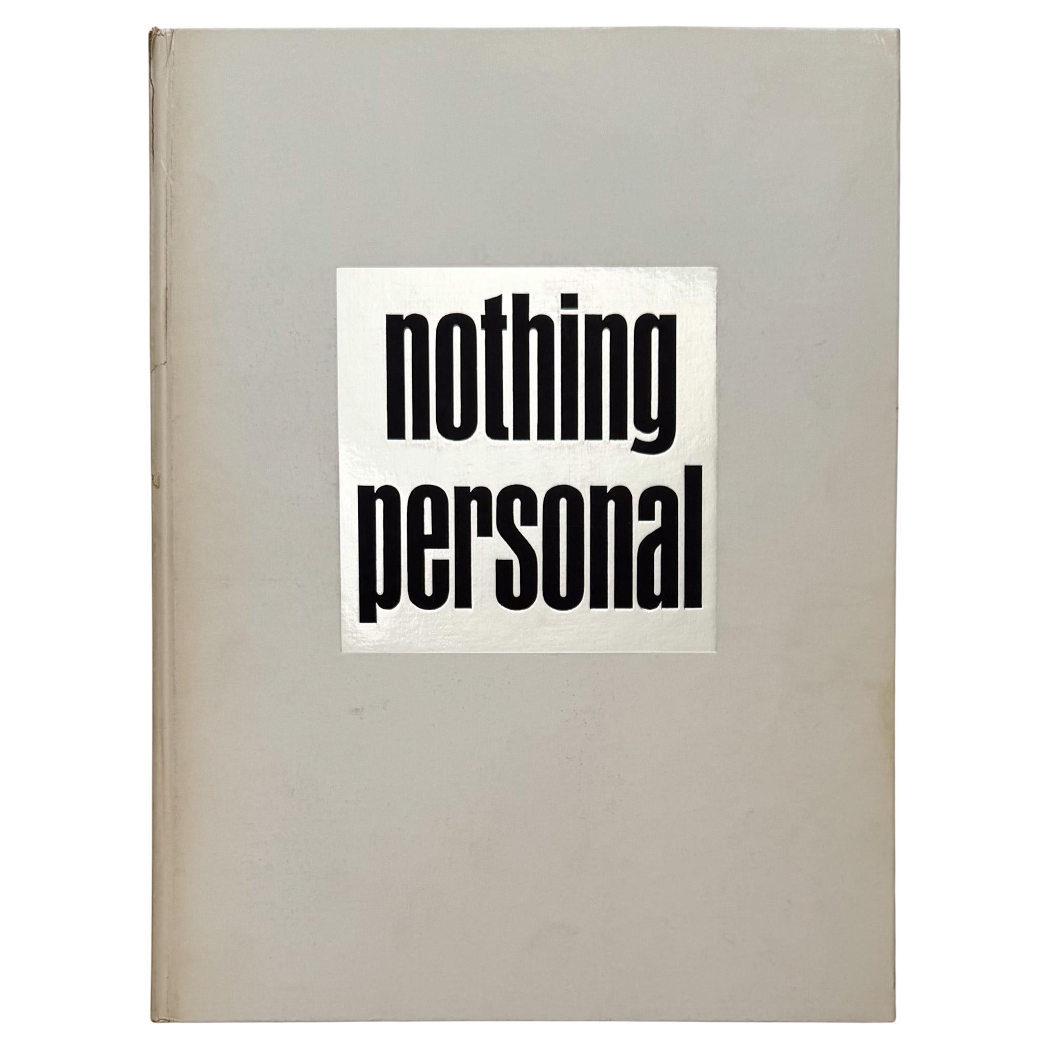 Avedon/Baldwin: Nothing Personal (Signed by Richard Avedon) For Sale