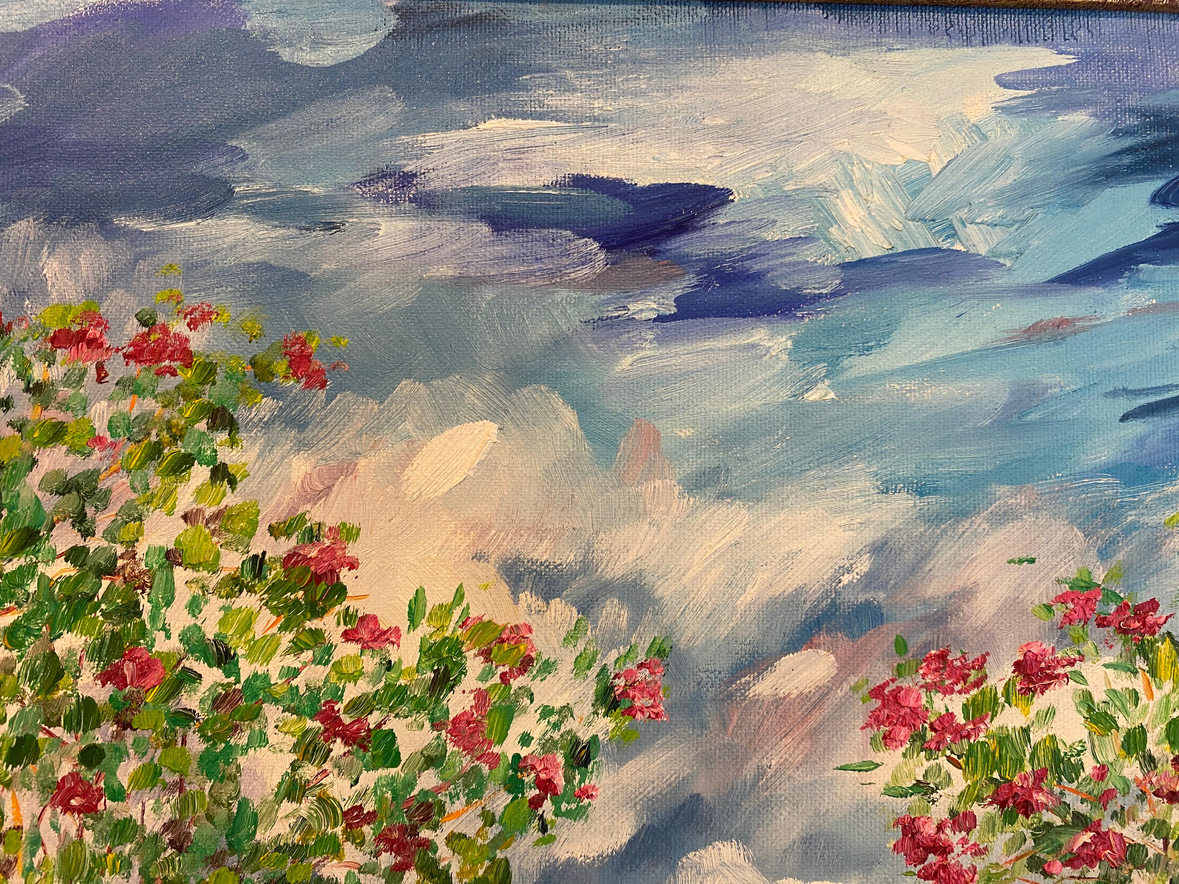 CADAQUES - Landscape Painting Grigio di AVEL